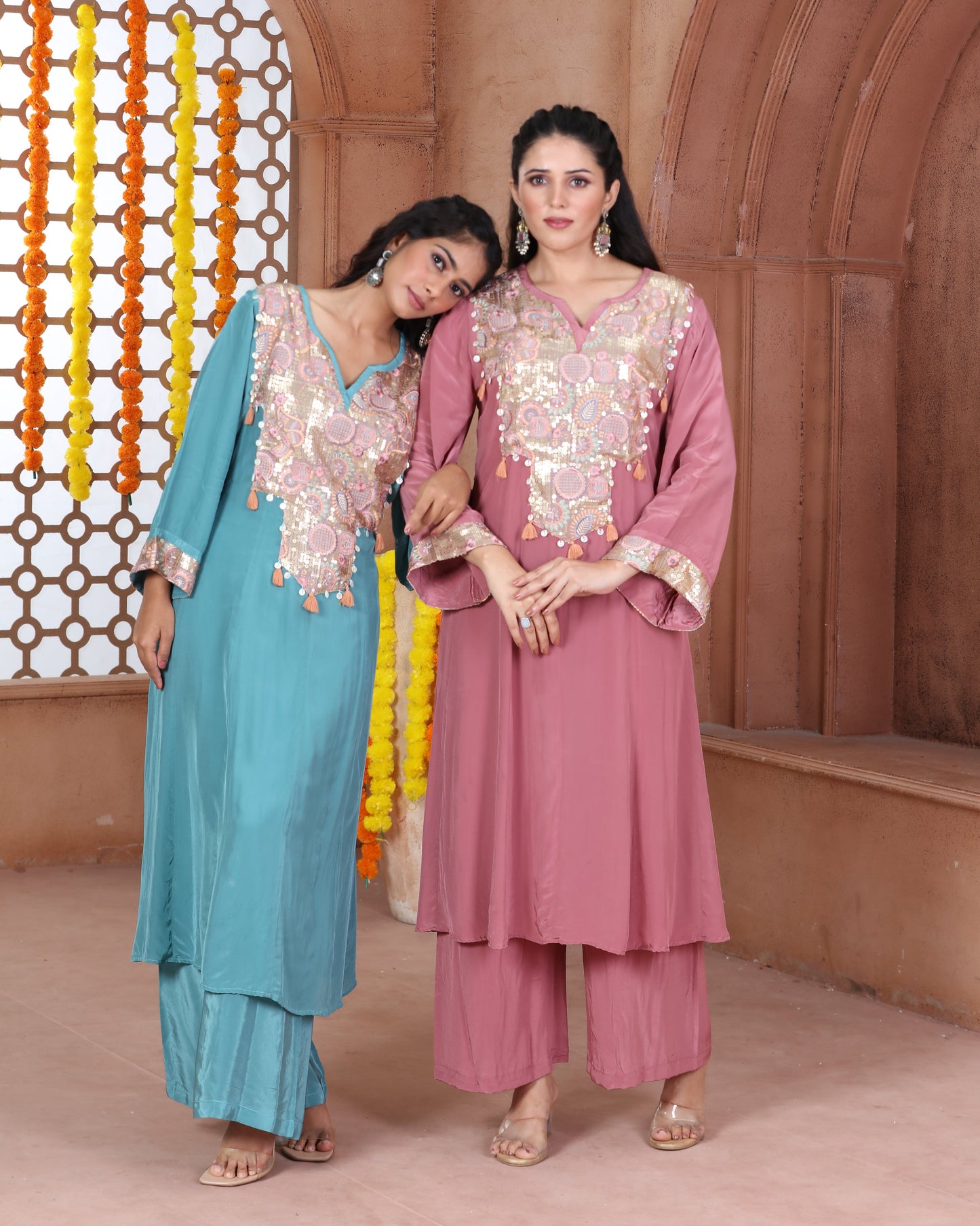 Blue Kurti Set