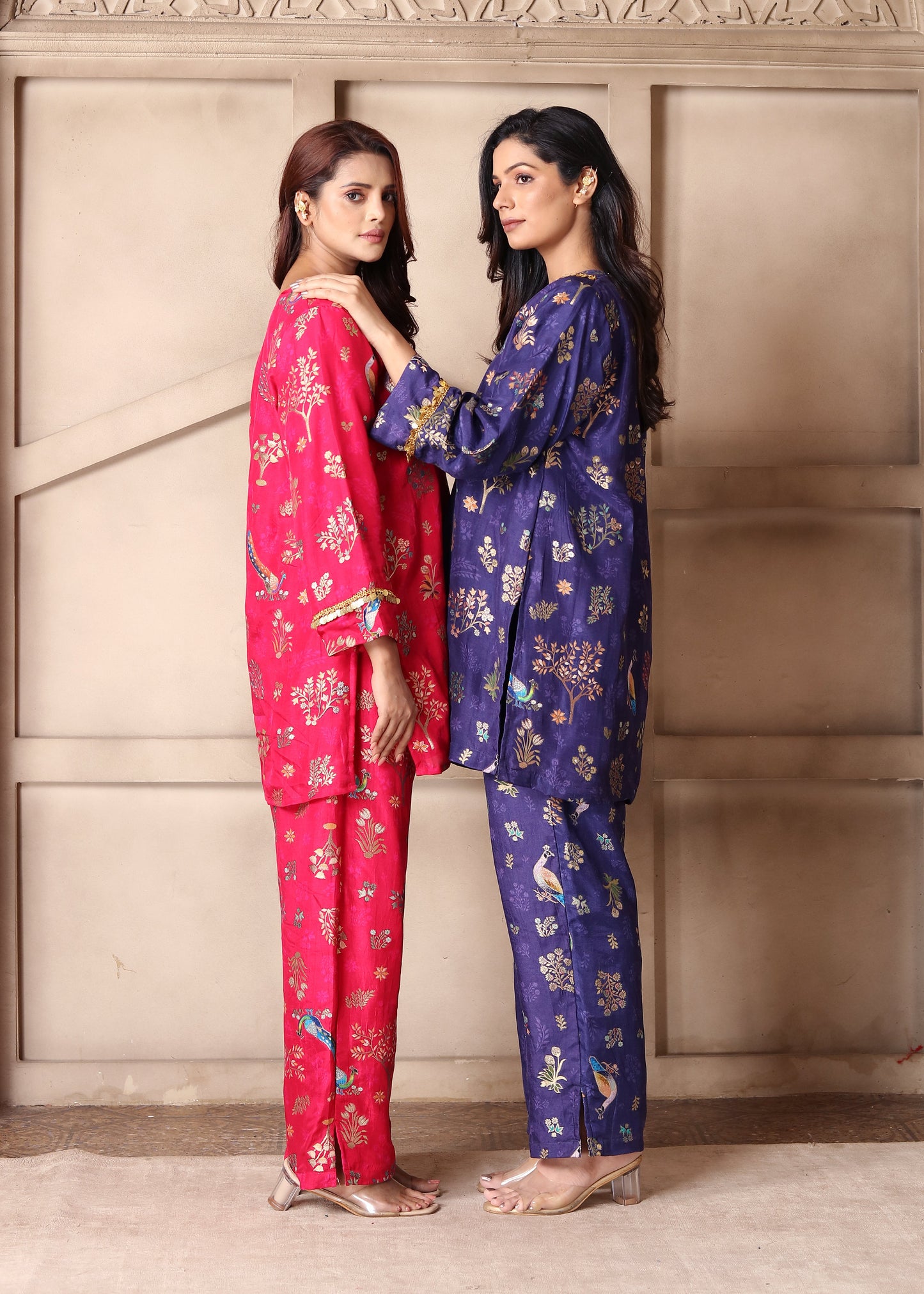 Rani Pink Brocade Cord Set