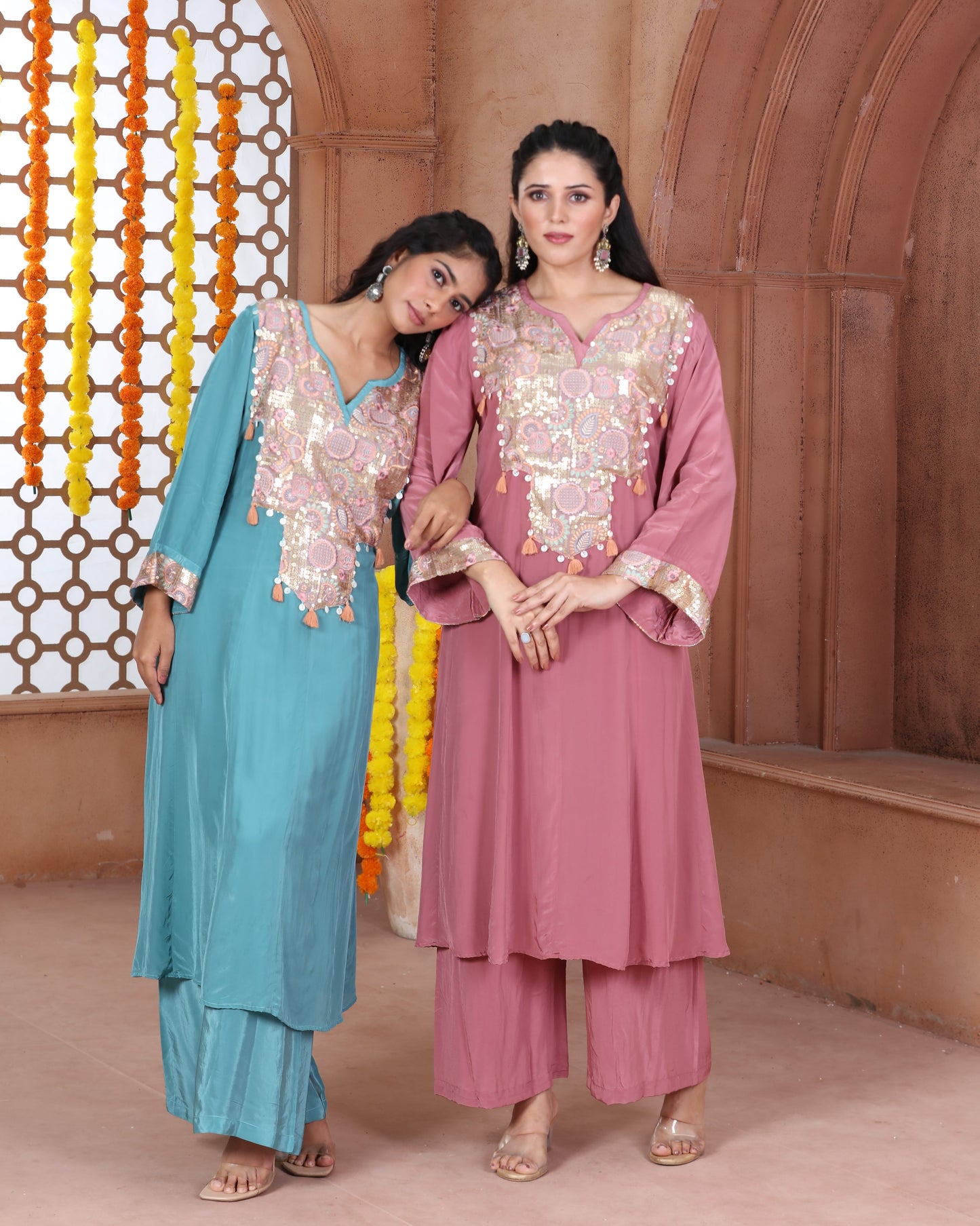 Pink Kurti Set