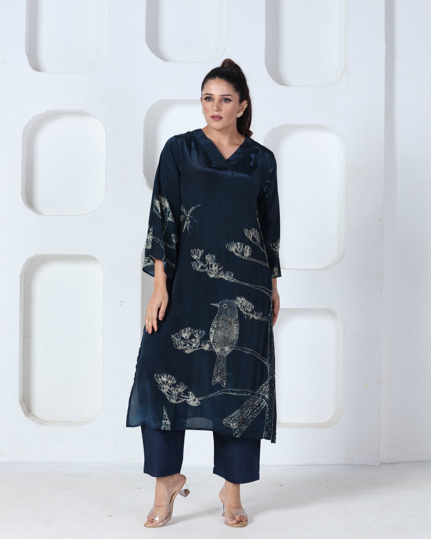 Indigo Printed Kurti Set