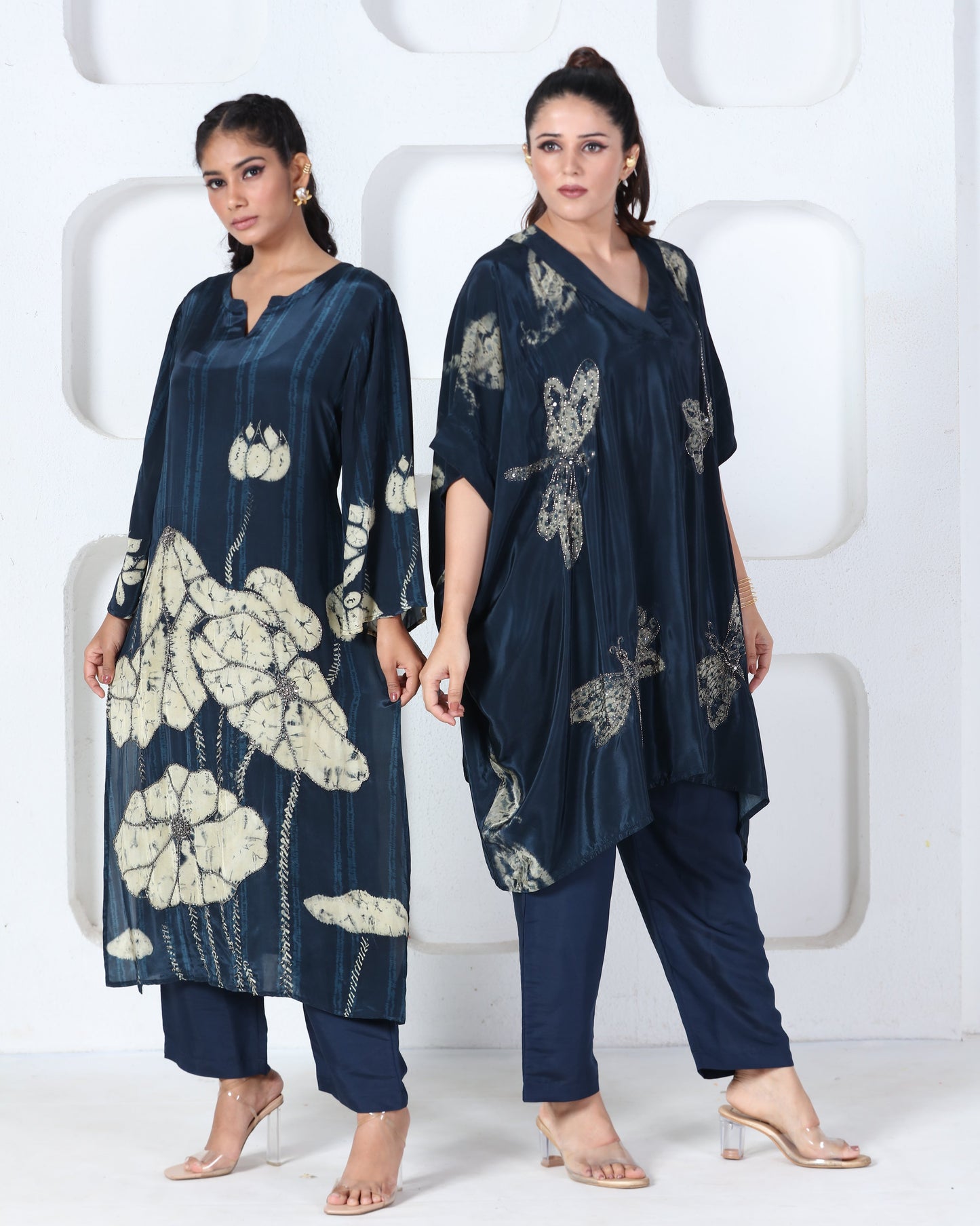 Indigo Printed Kurti Set