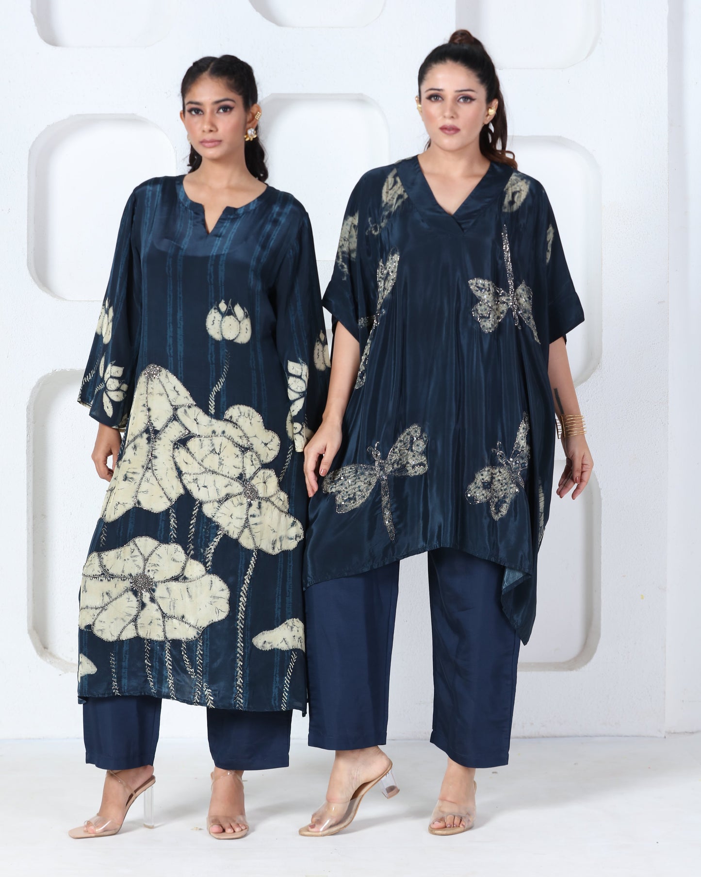 Indigo Printed Kurti Set