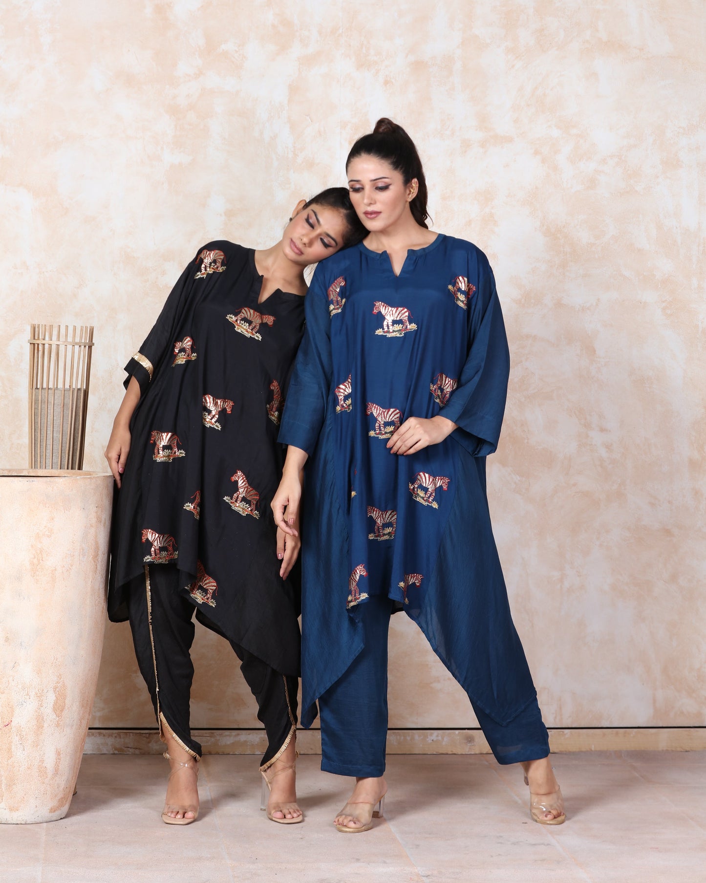 Muslin Embroidered Kurti Set